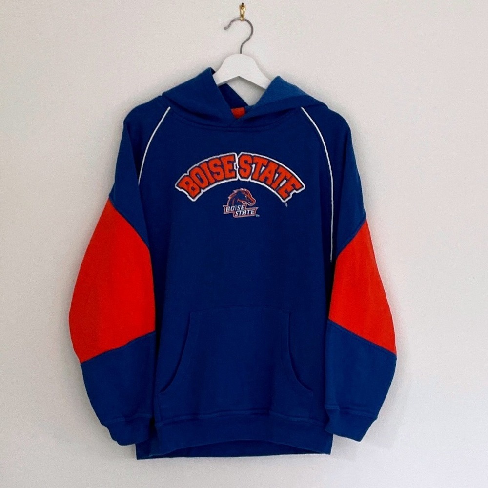 Boise State Broncos Hoodie XX Large NCAA Blue Orange Athletic Sweatshirt Hoodie‎